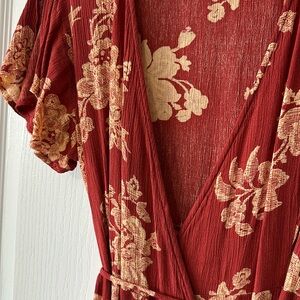 Lulus Floral Wrap Dress